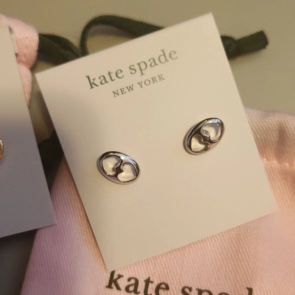 Kate Spade Gold and Silver Stud Earrings - Picture 2 of 5